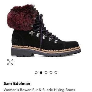Sam Edelman Black Suede Hiking Books size 7.5
